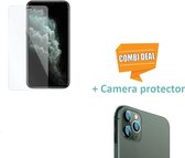 Tempered Glass Screenprotector + camera glass geschikt voor Apple iPhone 11 Pro