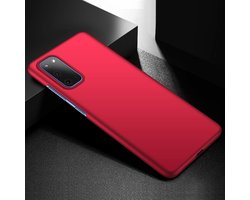 ShieldCase slim case geschikt voor Samsung Galaxy S20 - rood - Lichtgewicht Beschermcase - Dunne en Flexibele Cover - Duurzame Slim Fit Cover - Val- en Krasbestendige Case - Slanke Beschermhoes