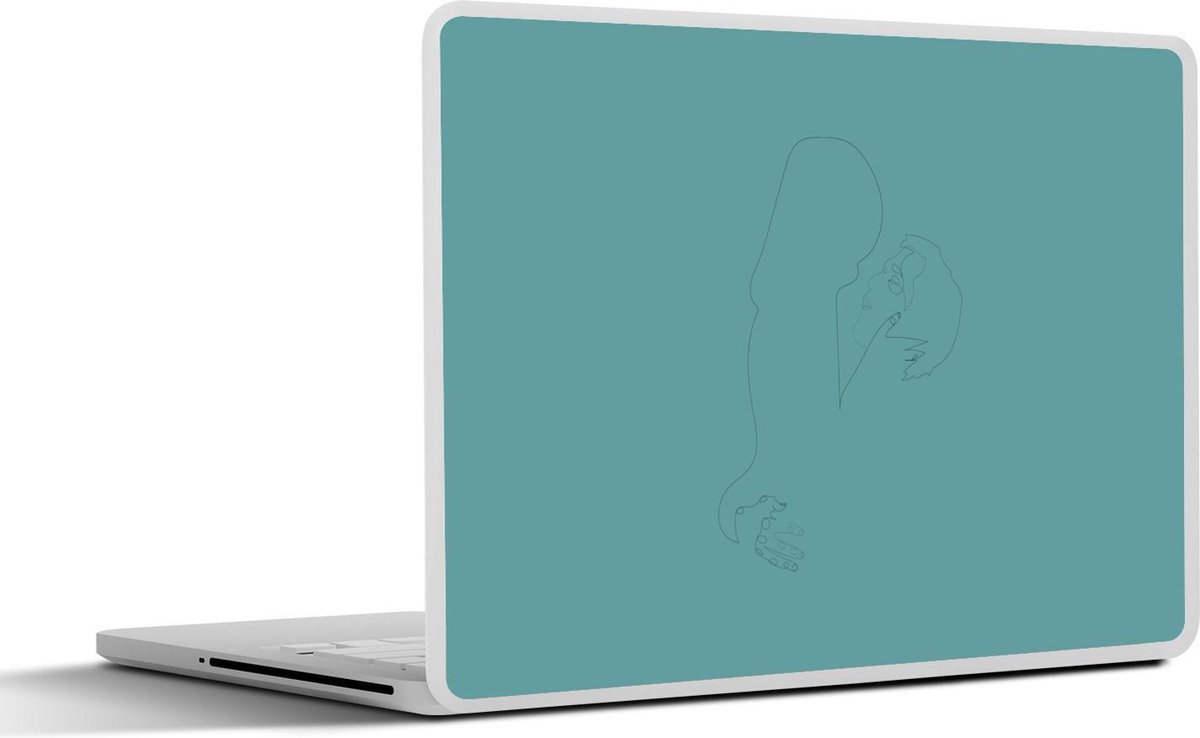 Afbeelding van product SleevesAndCases  Laptop sticker - 13.3 inch - Liefde - Verliefd - Line art
