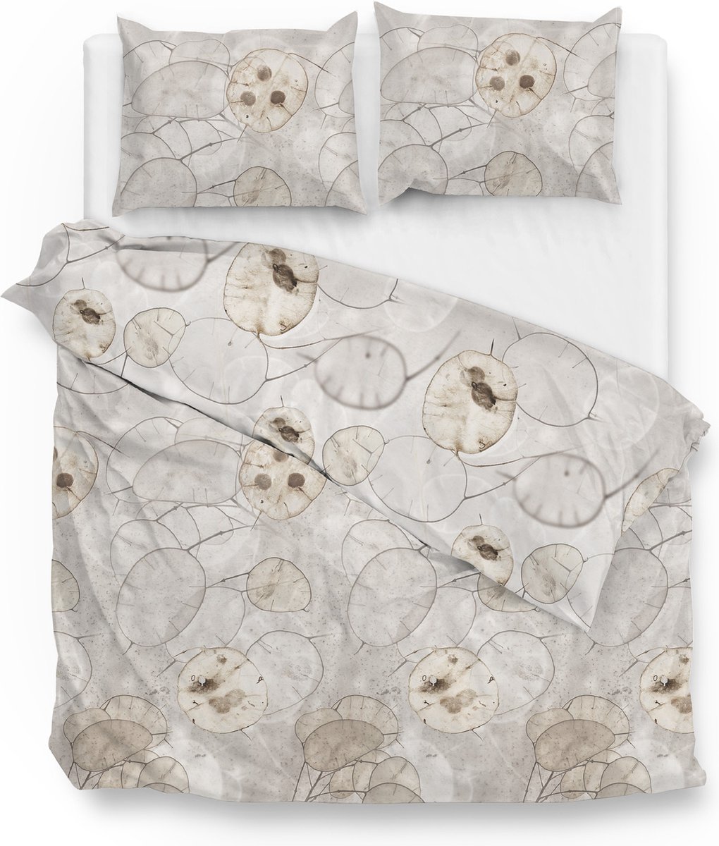 Zo! Home Moren Dekbedovertrek - Tweepersoons - 200x200/220 cm - Taupe