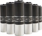 Smoos® Losse dop 9 mm extra lang met 1/4 opname - 6 stuks