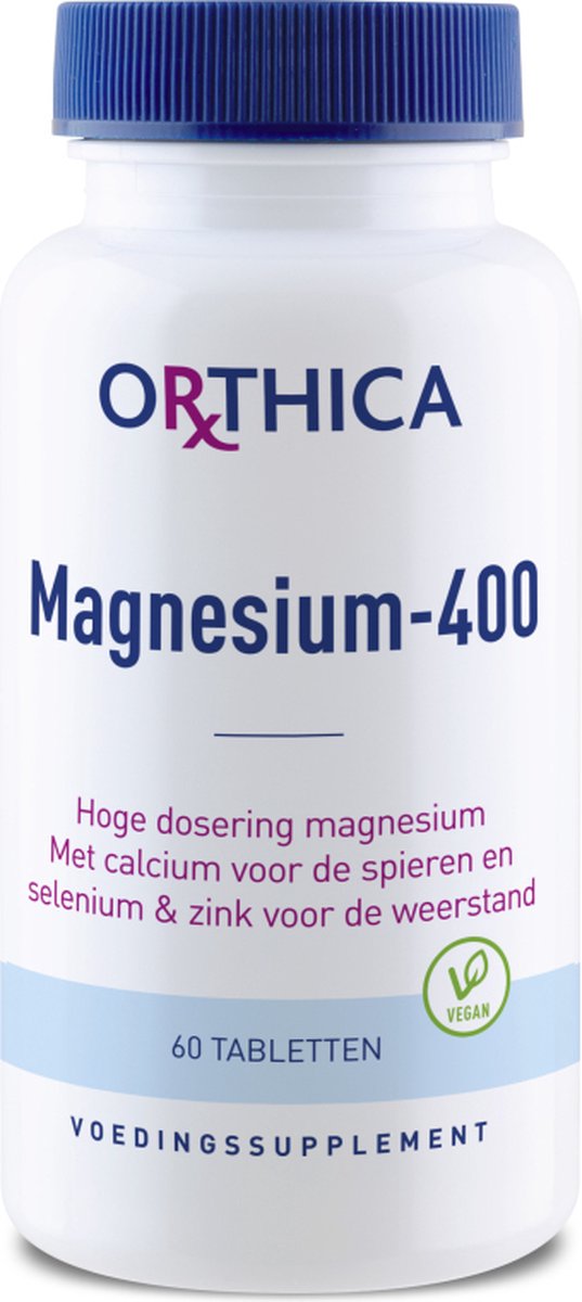 Orthica Magnesium 400 (Voedingssupplement) - 60 tabletten | bol.com