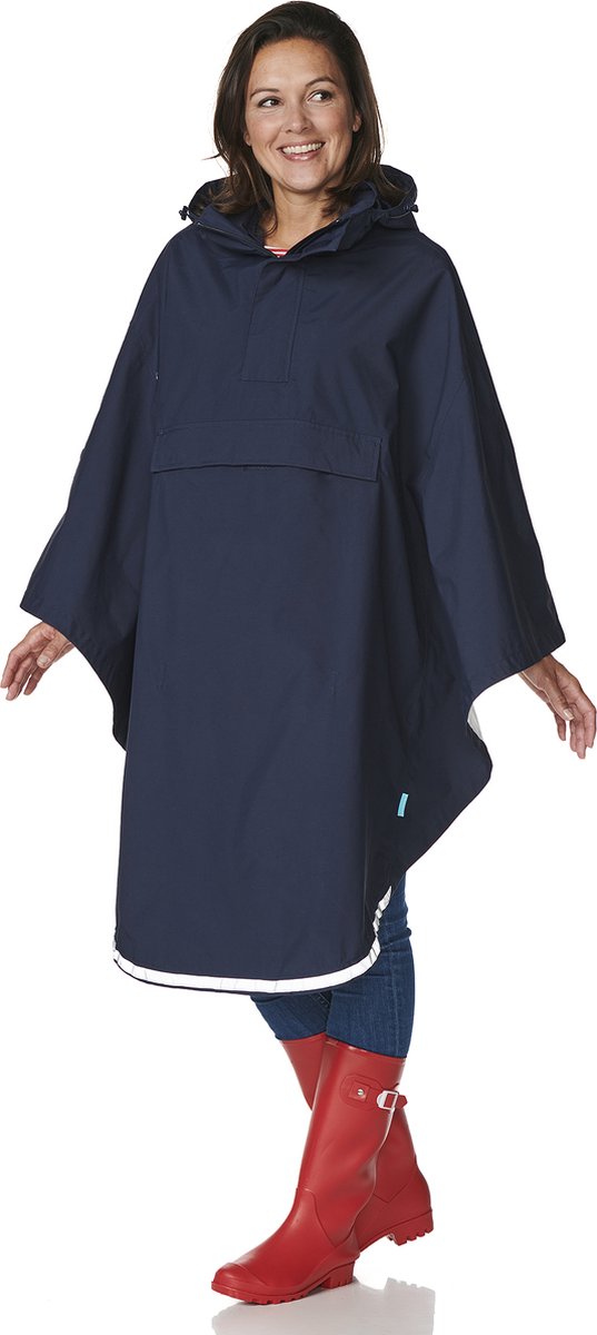 Happy Rainy Days Regencape Dames Regencape Donkerblauw