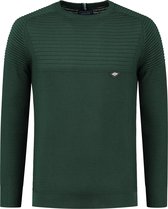 Gabbiano Trui Tricot Trui Met Ribstructuur 611715 Forest Green 511 Mannen Maat - L