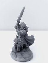 3D Printed Miniature - Paladin Female 01 - Dungeons & Dragons - Hero of the Realm KS