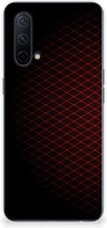 GSM Hoesje OnePlus Nord CE 5G Backcase TPU Siliconen Hoesje Geruit Rood