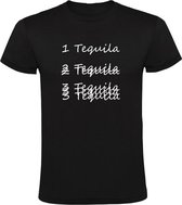 Dronken tequila t-shirt Heren | festival | feest | zuipen | sterke drank | cafe