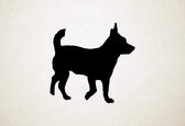 Jack Chi - Silhouette hond - S - 45x47cm - Zwart - wanddecoratie