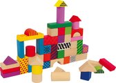 Small foot Houten bouwblokken: gekleurd 50 stuks
