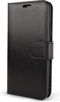 Coverzs telefoonhoesje geschikt voor Apple iPhone 12 / 12 Pro Bookcase hoesje - Walletcase flipcase shockproof hoesje pasjeshouder - zwart