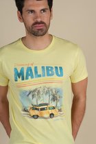 DEELUXE T-shirt met Californië-print MALIBU Citrus