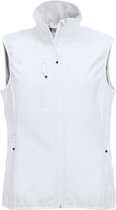 Clique Basic Softshell Vest Ladies 020916 - Vrouwen - Wit - XXL