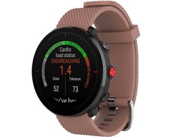 Horlogebandje Geschikt voor Polar Vantage M  Khaki - Siliconen - Horlogebandje - Polsbandje - Bandjes.nu - Polsband