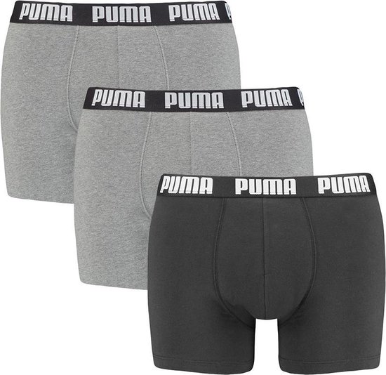 Puma 3-pak Heren Boxershort Everyday Boxershort - XL - Grijs