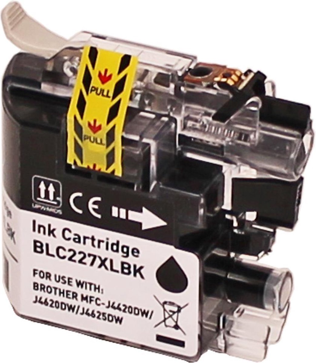 ABC huismerk inkt cartridge geschikt voor Brother LC-227XL BK zwart voor Brother DCP-J4120DW MFC-J4420DW MFC-J4425DW MFC-J4620DW MFC-J4625DW
