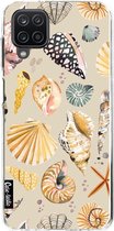 Casetastic Samsung Galaxy A12 (2021) Hoesje - Softcover Hoesje met Design - Sea Shells Sand Print