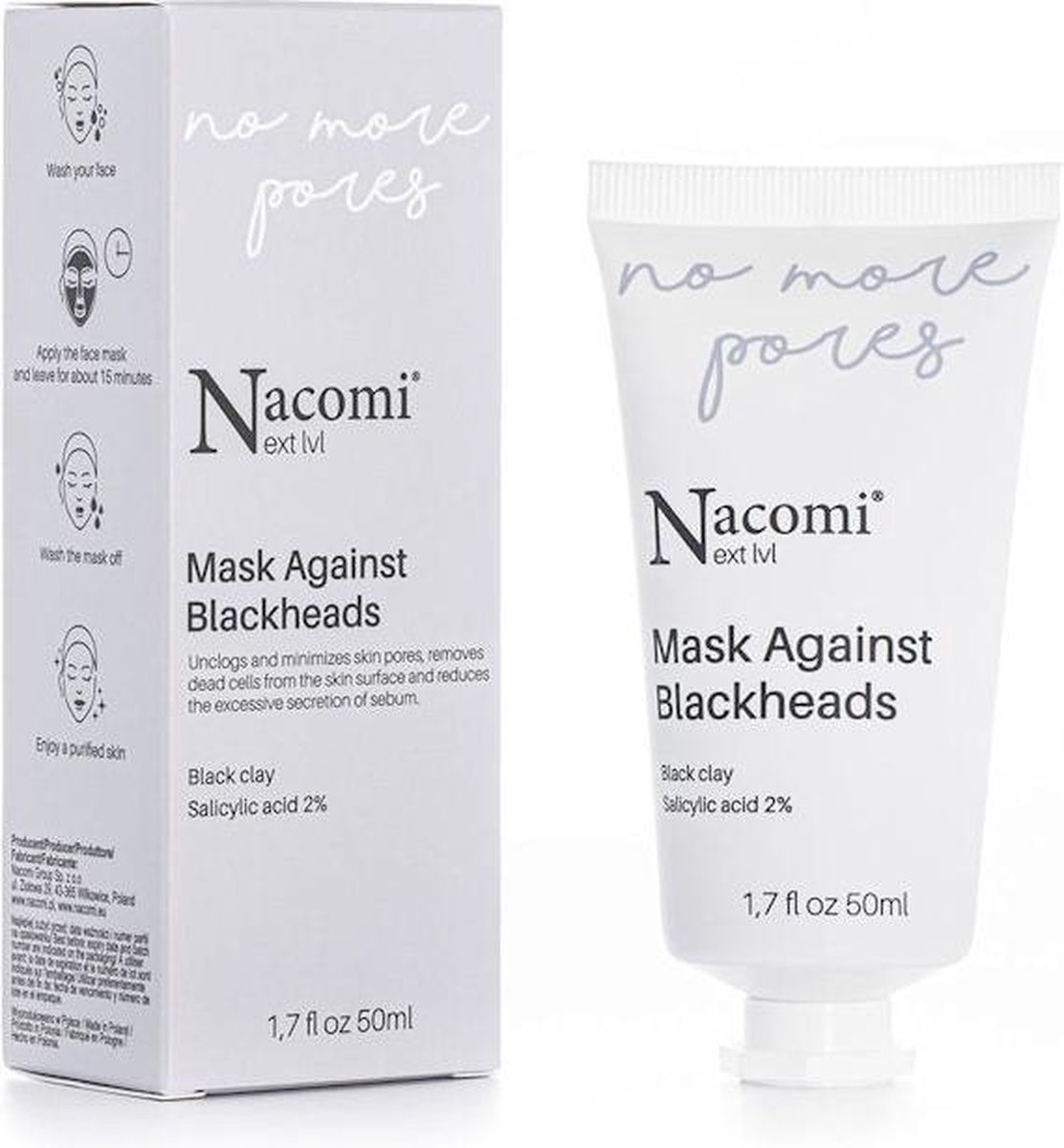 Nacomi Mask Against Blackheads No More Pores 50ml.