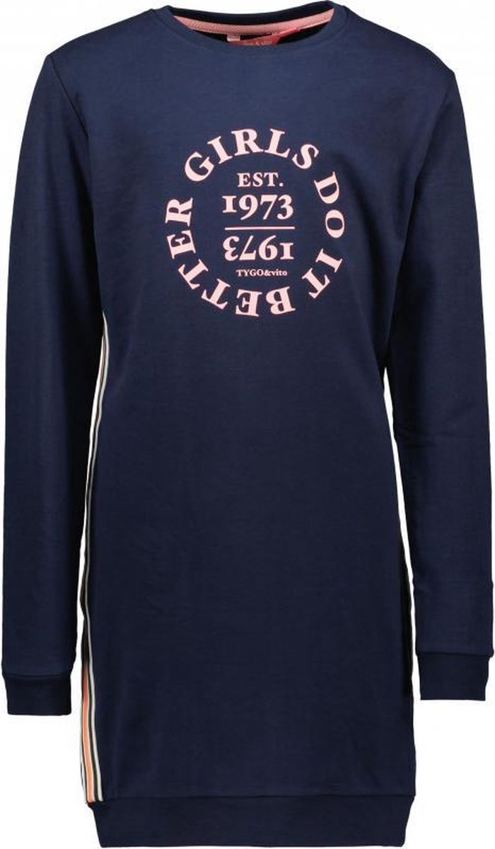 Tygo en Vito jurk blauw