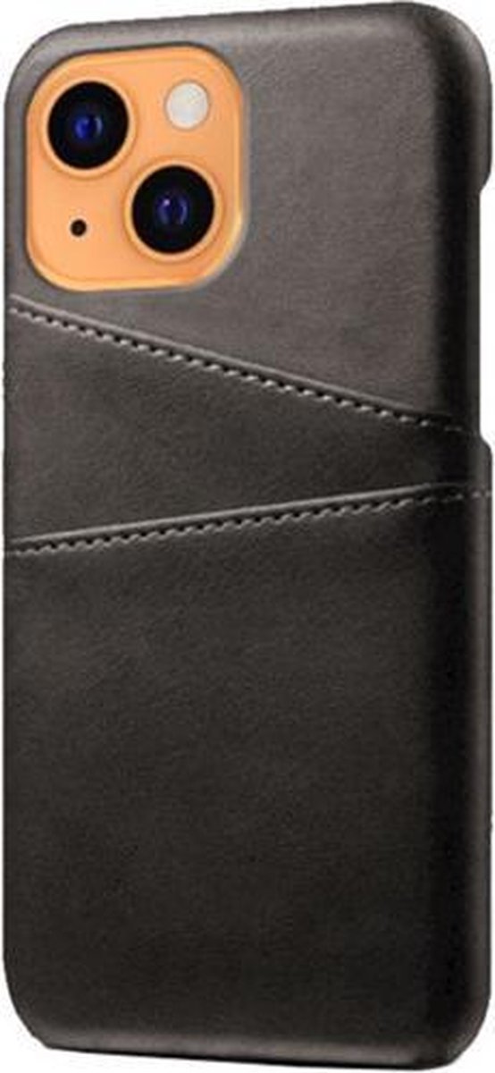 Casecentive Leren Wallet Back case - hoesje - cover - iPhone 13 - zwart