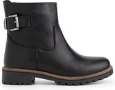 Travelin' Vadfoss Dames Enkellaarzen - Wol gevoerde boots - Zwart Leer - Maat 43