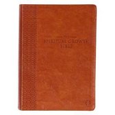 The Spiritual Growth Bible, Study Bible, NLT - New Living Translation Holy Bible, Faux Leather, Saddle Tan