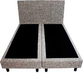 Bedworld Boxspring 160x190 - Tweedlook - Grijs (M90)