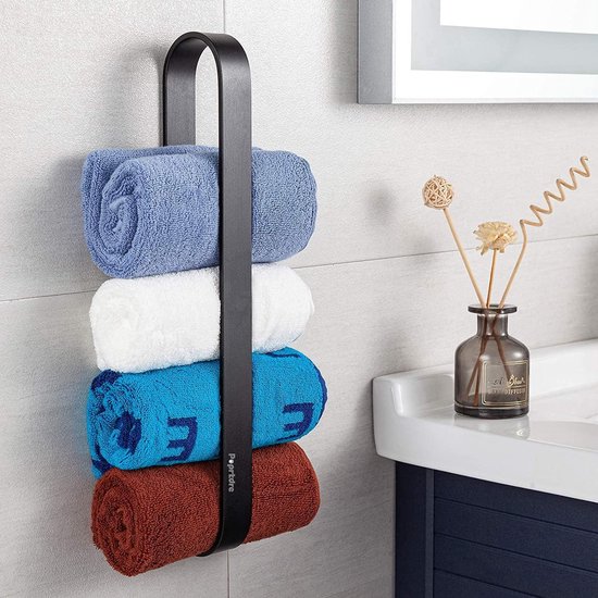 porte-serviettes salle de bain -porte-serviettes autocollant, sans perçage,  serviette... | bol.com