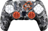 PS5 Accessoires -PS5 Siliconen Skin + Grips + Touchpad Sticker - Camouflage - (WK 02123)