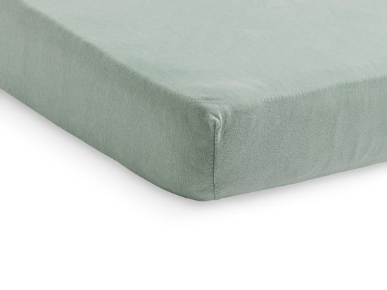 Jollein - Baby Hoeslaken Ledikant Jersey (Ash Green - 2 Stuks) - Katoen - 60x120cm