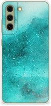 TPU étui pour Samsung Galaxy S21FE Coque Téléphone Peinture Bleu