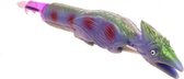 pen met wiebel dino paars 20 cm