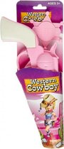 cowgirl sherrifset roze 2-delig 14 cm