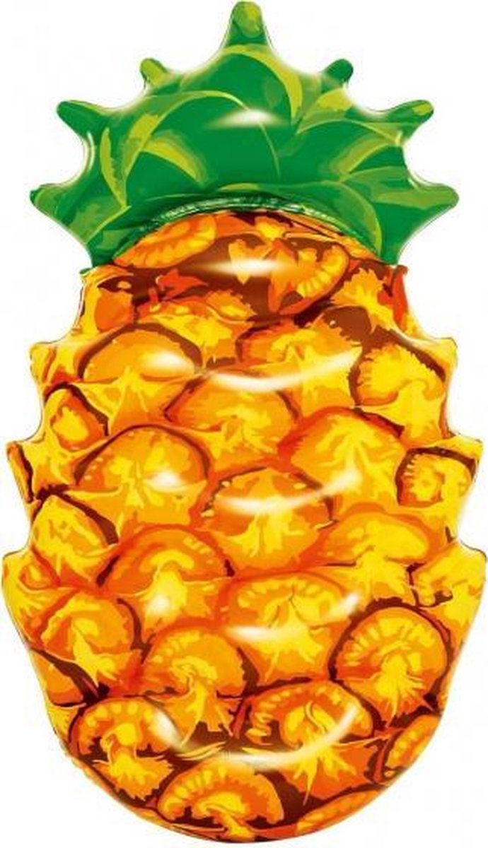 luchtbed ananas 174 x 89 cm PVC oranje