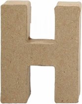 letter H papier-m√¢ch√© 10 cm