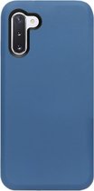 - ADEL Premium Siliconen Back Cover Softcase Hoesje Geschikt voor Samsung Galaxy Note 10 Plus - Blauw