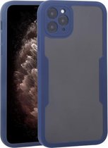Acryl + TPU 360 graden volledige dekking schokbestendige beschermhoes voor iPhone 11 Pro (blauw)