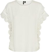 Vero Moda T-shirt Vmperi Ss Top Wvn 10250060 Snow White Dames Maat - L