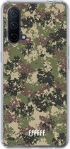 6F hoesje - geschikt voor OnePlus Nord CE 5G -  Transparant TPU Case - Digital Camouflage #ffffff