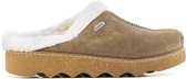 Rohde Vrouwen Suède    Harde zool  Pantoffels / open Sloffen - 6125 - Taupe - Maat 41