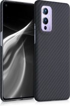 kalibri hoesje geschikt voor OnePlus 9 (EU/NA Version) - aramidehoes voor smartphone - mat zwart