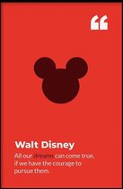Walljar - Walt Disney - Muurdecoratie - Poster met lijst