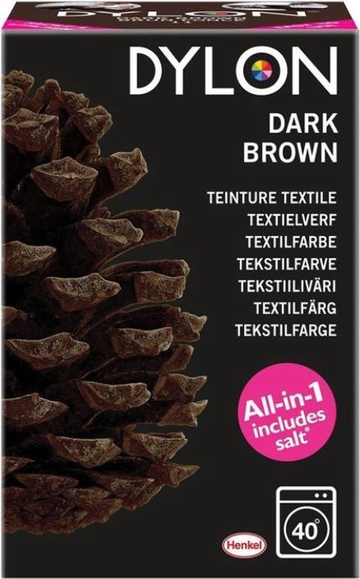 Textielverf Dark Brown
