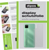 dipos I 6x Beschermfolie mat compatibel met Oppo Realme C11 Achterkant Folie screen-protector (expres kleiner dan het glas omdat het gebogen is)