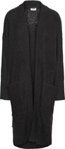 Noisy may Vest Nmdollie L/s Knit Cardigan Noos 27016502 Dark Grey Melange Dames Maat - XL