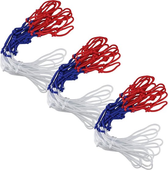 Foto: Basketbalnet zinaps basketbalnetten 3 pack hoge prestaties basketbalnetten all weather anti bip hoge prestaties basketbalnet professioneel net universeel 4 mm 12 ringen geschikt voor standaard binnen of wk 02132 