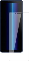 dipos I 2x Pantserfolie helder compatibel met Sony Xperia 10 II Beschermfolie 9H screen-protector (expres kleiner dan het glas omdat het gebogen is)