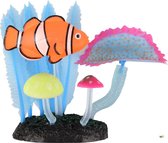 Flamingo Aquarium Decoratie Fluo Clownvis Met Uitstromer 11X5X10Cm