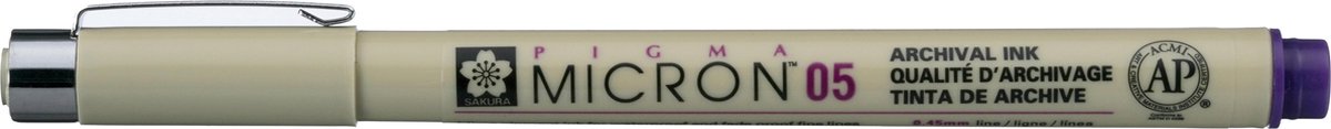 Sakura Pigma Micron 05 pen paars