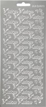 stickervel metallic zilver Uitnodiging Fins 1 vel