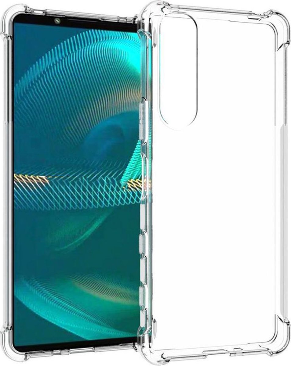 Shop4 - Sony Xperia 5 III Hoesje - Zachte Back Case Drop Proof Transparant